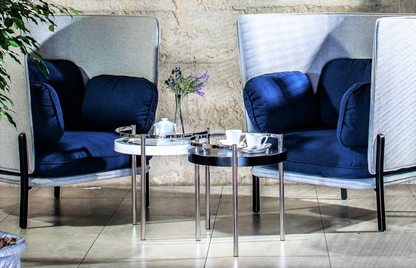 Luxury accent chair in a living room decor.