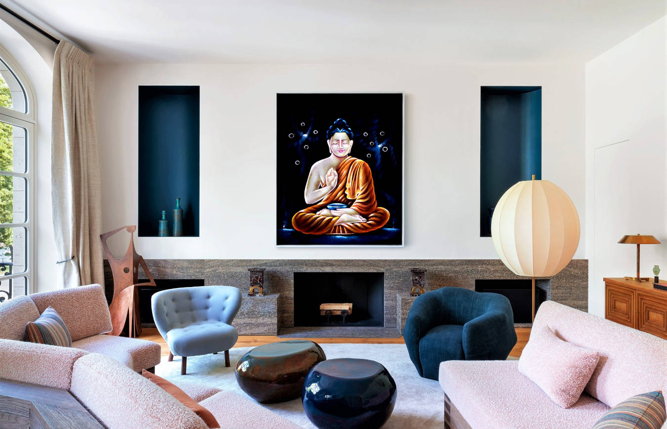 Luxury Wall Art in a living room decor.