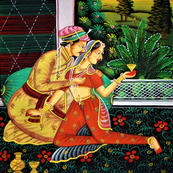 Rasikapriya – A Fable of Love RAJASTHANI PAINTING