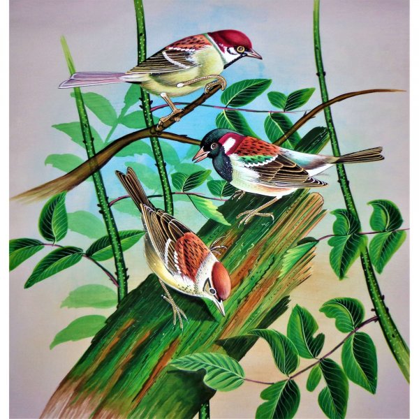 Finch Bird Painting