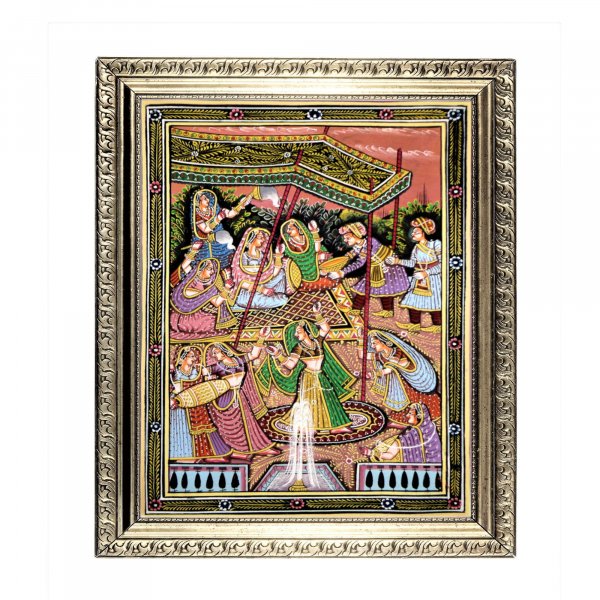 Rajputana Festivity Rajasthani Miniature Painting