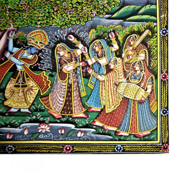 Tales Of Vridavan Radha Krishna Miniature Painting