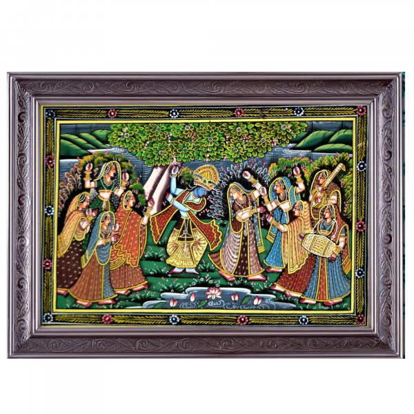 Tales Of Vridavan Radha Krishna Miniature Painting