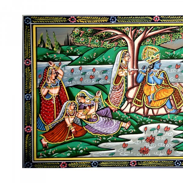 Tales Of Vridavan Radha Krishna Miniature Painting