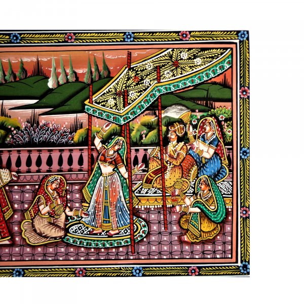 A  Regal Gala Rajasthani Miniature Painting