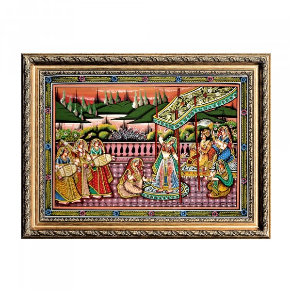A  Regal Gala Rajasthani Miniature Painting