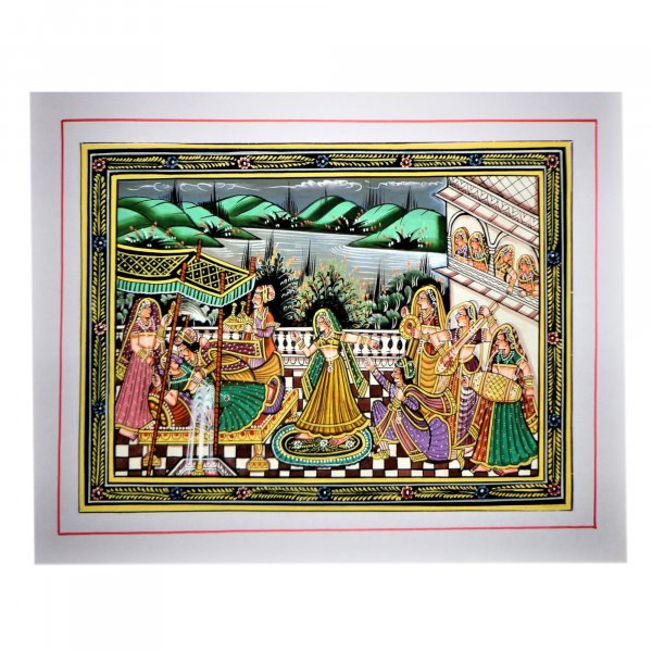 Rajputana Festivity Rajasthani Miniature Painting