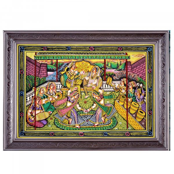 A Regal Gala Rajasthani Miniature Painting