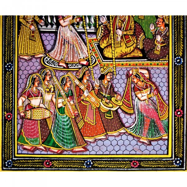 A Regal Gala Rajasthani Miniature Painting