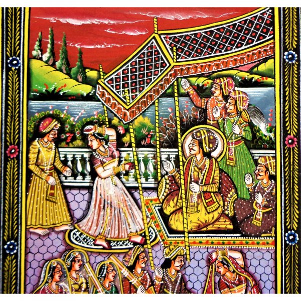 A Regal Gala Rajasthani Miniature Painting
