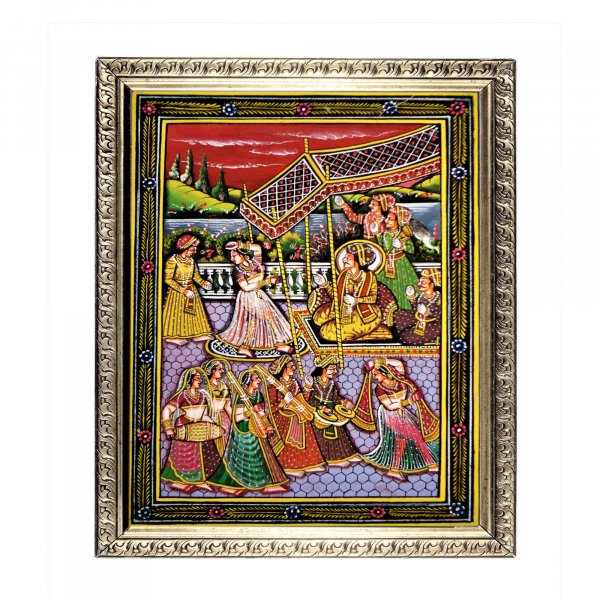 A Regal Gala Rajasthani Miniature Painting