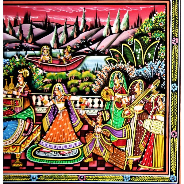 A Regal Gala Rajasthani Miniature Painting