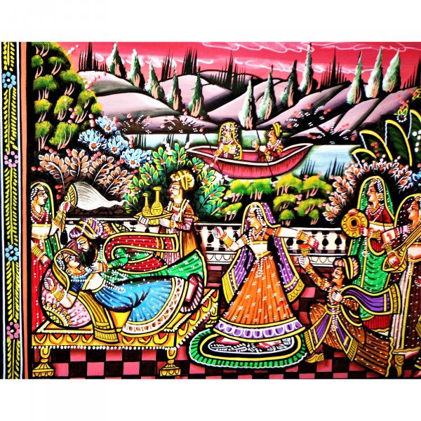 A Regal Gala Rajasthani Miniature Painting