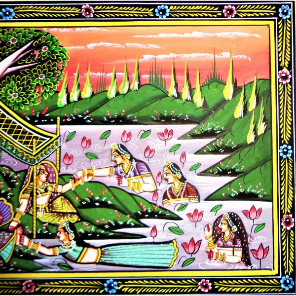 Rajputana Festivity Rajasthani Miniature Painting