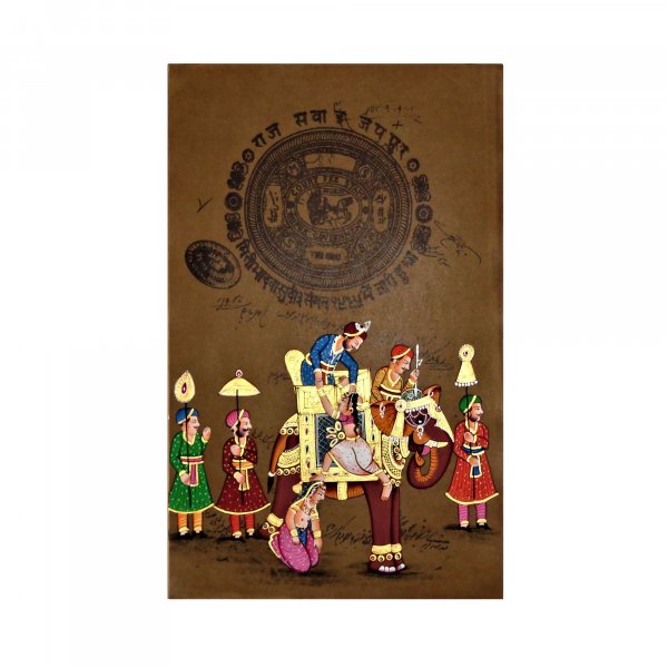 ROYAL RAJPUTANA Stamp Paper Painting
