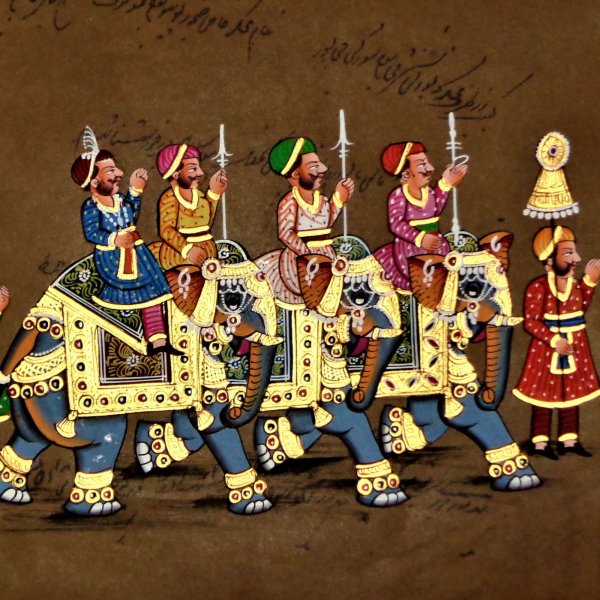 ROYAL RAJPUTANA Stamp Paper Painting