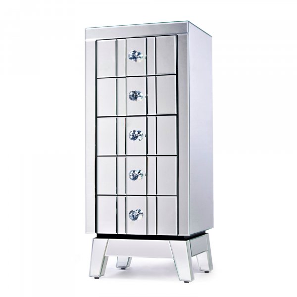 DEVINA Mirrored Chest of Drawers