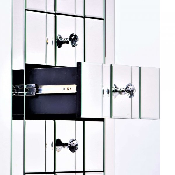 DEVINA Mirrored Chest of Drawers
