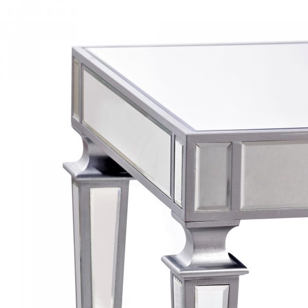 DEVINA Metallic Mirrored Coffee Table