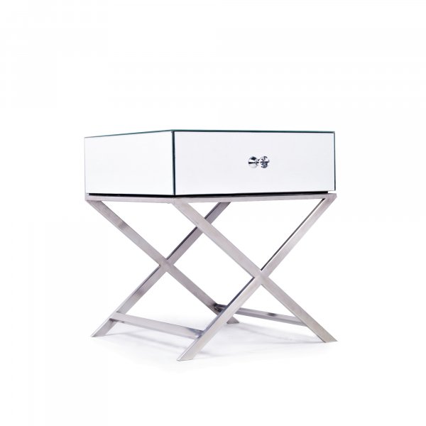 ELAN Mirrored Bedside End Table