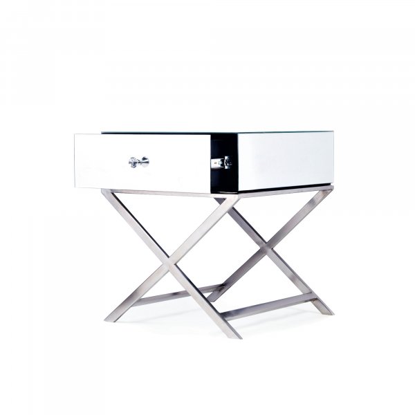 ELAN Mirrored Bedside End Table