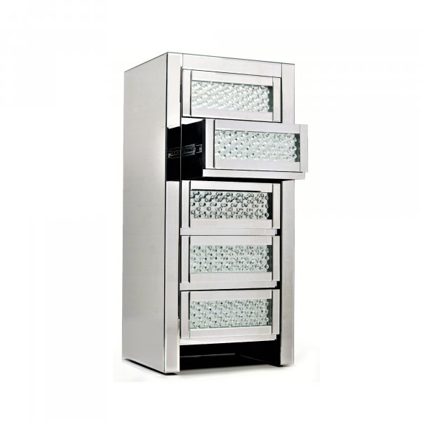 ORION Mirrored Tallboy Chest of Drwawers