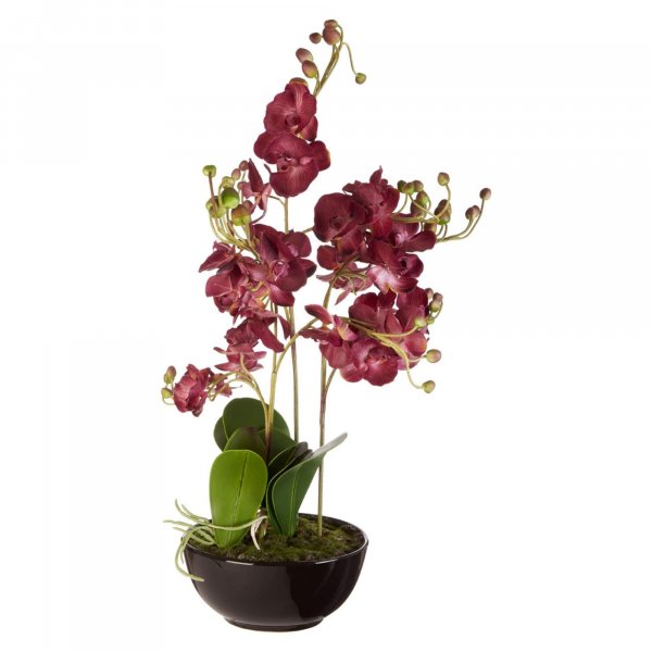 Faux Purple Orchid Plant - BBFPP20