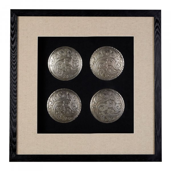 Silver Disc Set  Wall Art - BBWLRT10