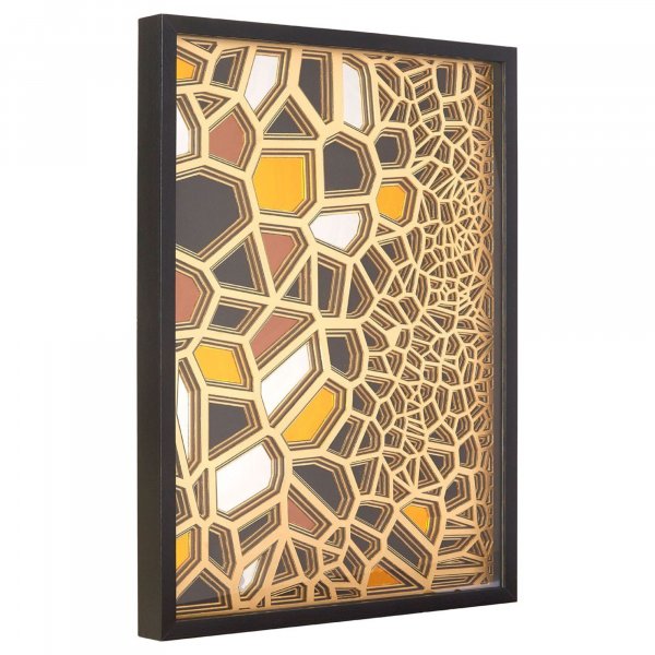 Gold Mosaic Wall Art - BBWLRT26