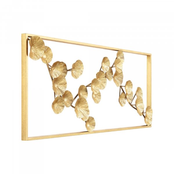 Gold Floating Petals Wall Art - BBWLRT39