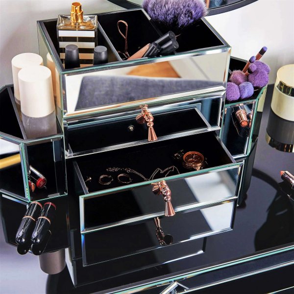 ELEGANTE Mirrored Vanity Box
