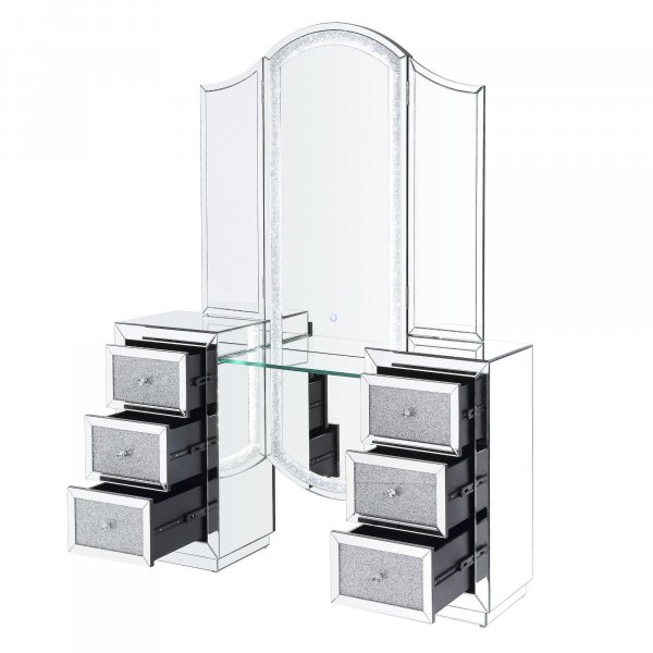 KINSEY Mirrored Vanity Station Set