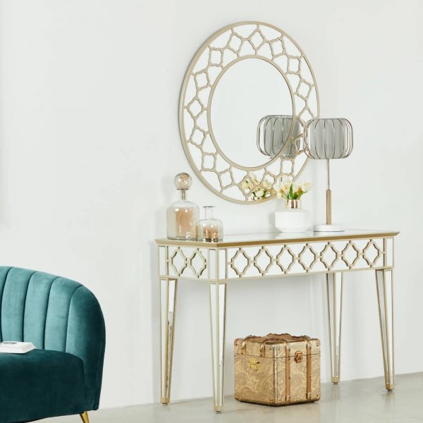 RABAT Mirrored Moroccan Gold Collection - Console Table