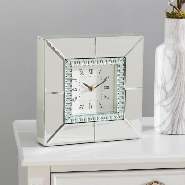 VILA Mirrored Table Clock